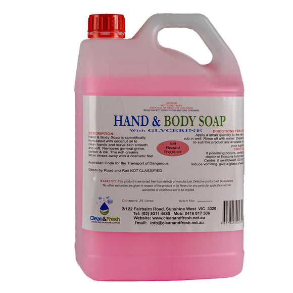 Hand & Body Soap with Glycerine