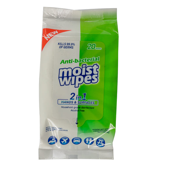 Anti-bacterial Moist Wipes