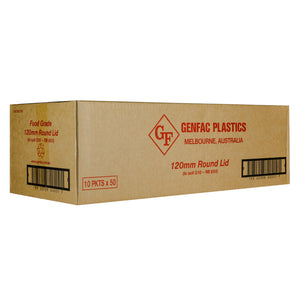 Genfac Plastic 120mm Round Lids